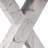 Stretchable Dining Table,X-Shape Table Leg with Metal Base (-625246644-632958691