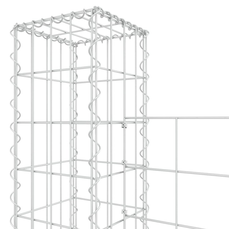 Panneau de clôture en métal argenté, H 78,7 po x l 244,1 po x P 7,9 po