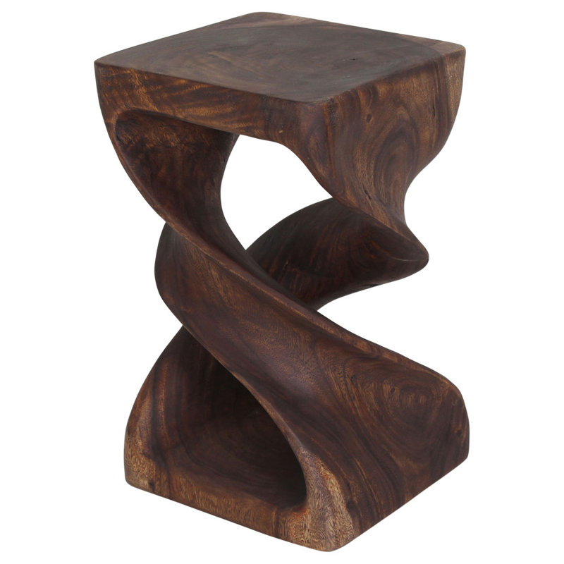 Ensemble de tables de bout Ahliya, H 20 po x l 12 po x P 12 po, Noyer