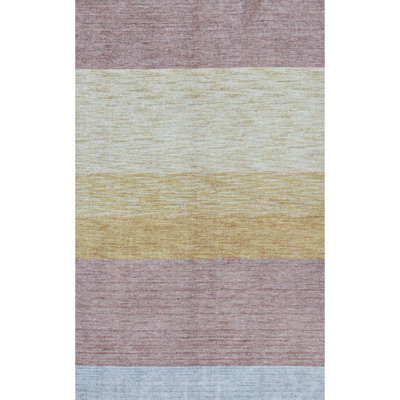 Hand-Knotted High-Quality Pink Area Rug