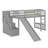 Stairway Twin Size Loft Bed With Slide-1932304830