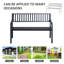 Banc de jardin extérieur, banc de patio
