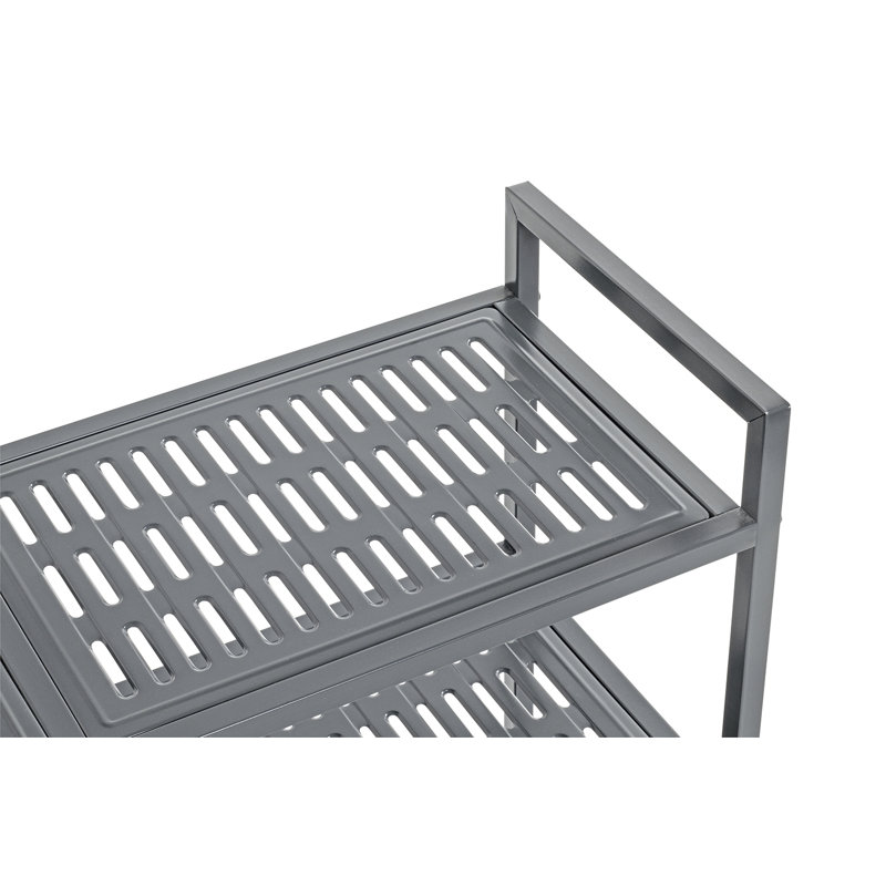 Shoe Rack anthracite, 73 x 72 x 25 cm