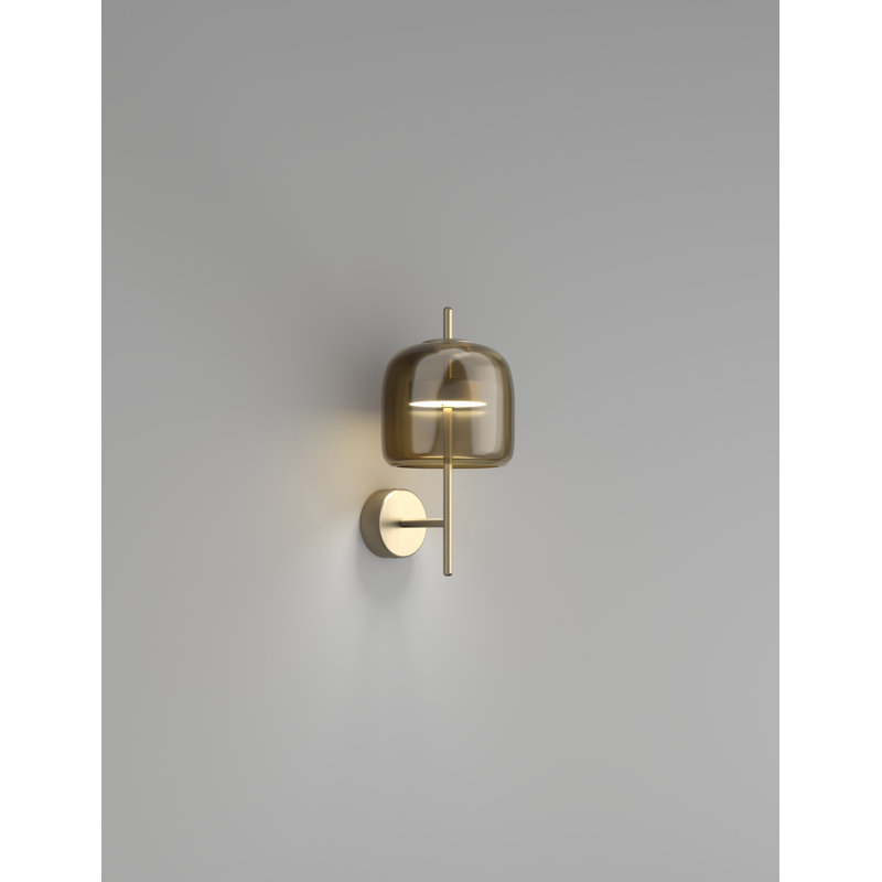 Jube Wall Lamp S, Matte Gold, Burned Earth Transparent, 2700