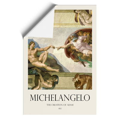 The Creation Of Adam by Michelangelo - No Frame Print