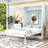 Full-Size Murphy Bed with Storage Drawers and Slats,Headboard