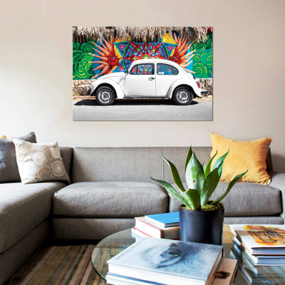 " White VW Beetle Car In Cancun " by Philippe Hugonnard