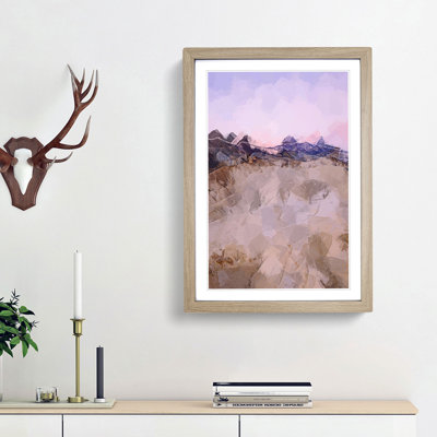 Death Valley Canyon in Abstract - Picture Frame Graphic Art Print