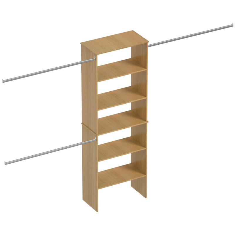 Système de placard Closet Tower, Bois, H 82,2 po x l 25,5 po x P 14,5 po