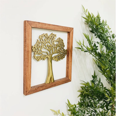 Nashua Glam Plants & Flowers Wall Decor on Wood