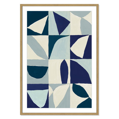 Birch Lane Hestia "Yellow Mayan I Blue Version" Print