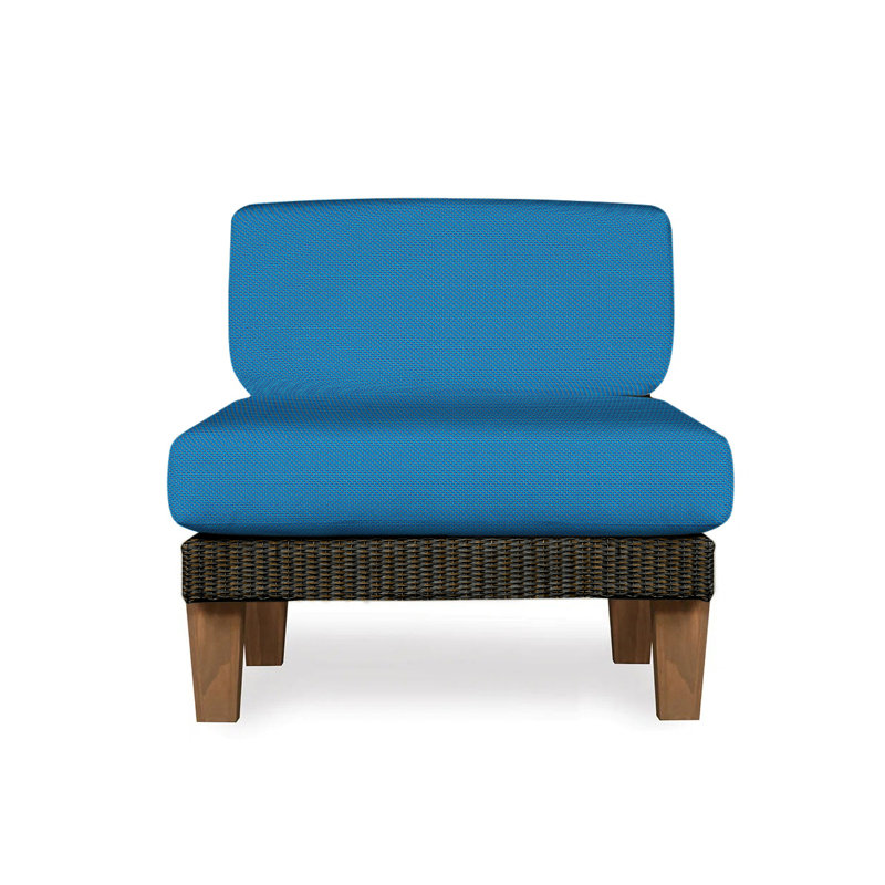 Catalina Outdoor Teak Lounge Chair, Mink, Demo Oatmeal