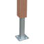 72.83cm H x 148cm W Brown Composite Fence Panels