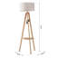 Harksdale 154cm Cream Novelty Floor Lamp