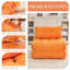 Canapé-lit pliant, canapé-lit convertible 4-en-1, canapé-lit pour le salon de la chambre à coucher, orange-119783931