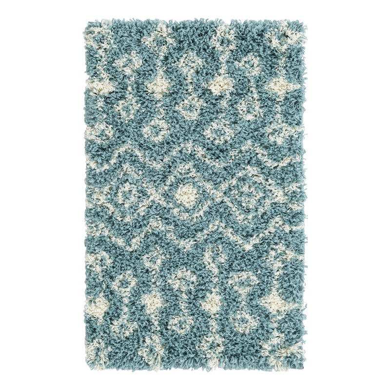 Tapis bleu clair Griego, Rectangle 2 pi x 3 pi 1 po