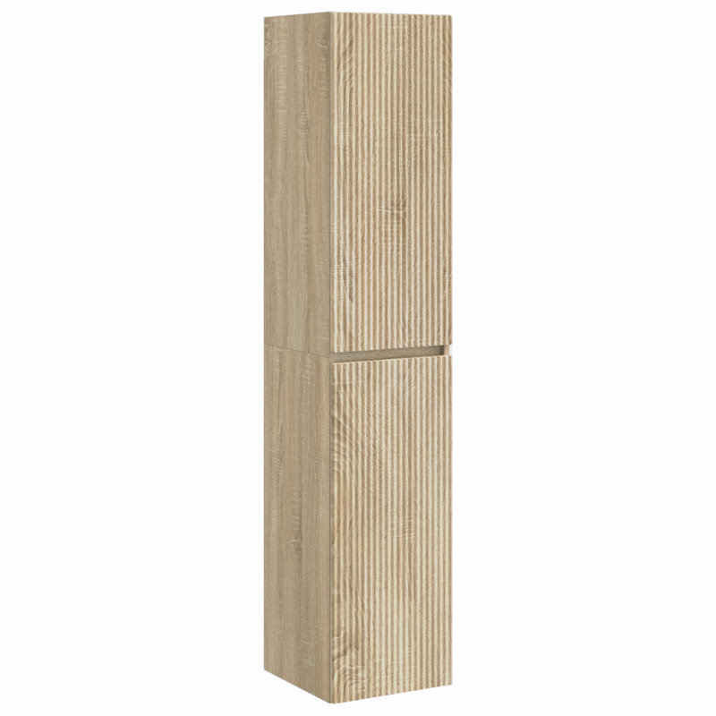 Vanity & Mirror Set, Sonoma Oak
