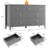 54" Wide Fluted 7-Drawer Modern Wooden Dresser-2047196903