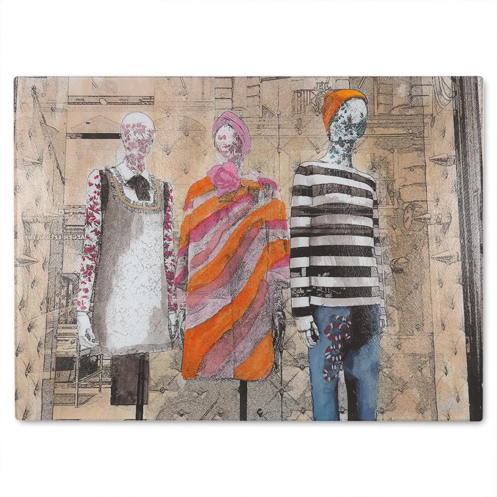 Shopping The Look Glass Chopping Board