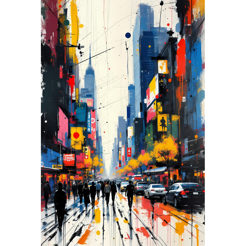 Downtown Afternoon, 30" H x 20" W