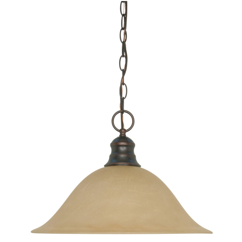 Luminaire suspendu conique à 1 lumière Josefa, Non