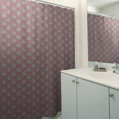 Rideau de douche simple Classic Zig Zag