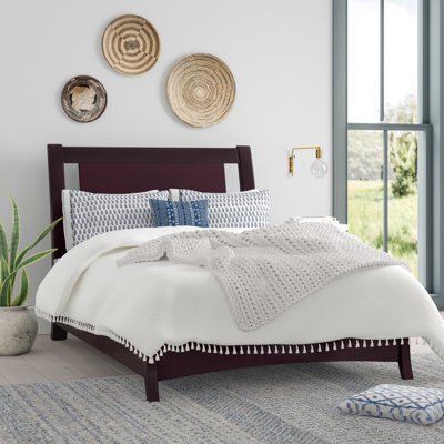 Lit standard en bois massif avec rangement Dornof