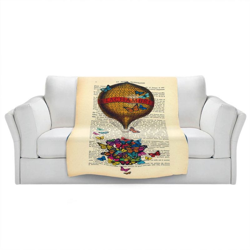  Couverture Balloon Butterflies, 68 po x 80 po
