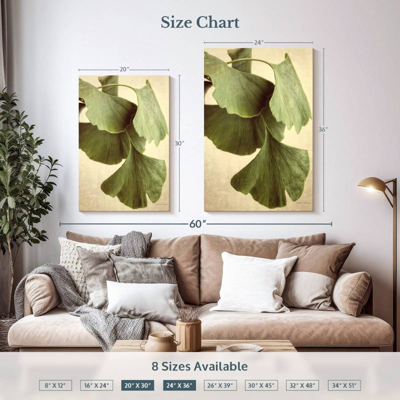 Couleur Harnek Ginkgo, H 36 po x l 24 po