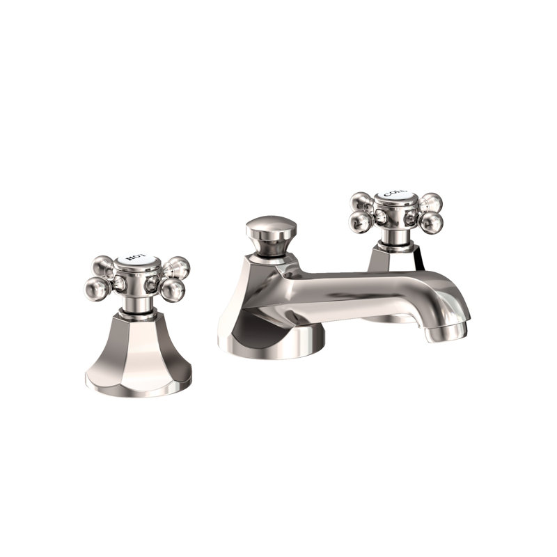 Metropole Widespread Bathroom Faucet with Drain Asssembly, Polished Nickel
