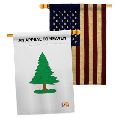 Drapeau de maison pin 40 x 28 po polyester