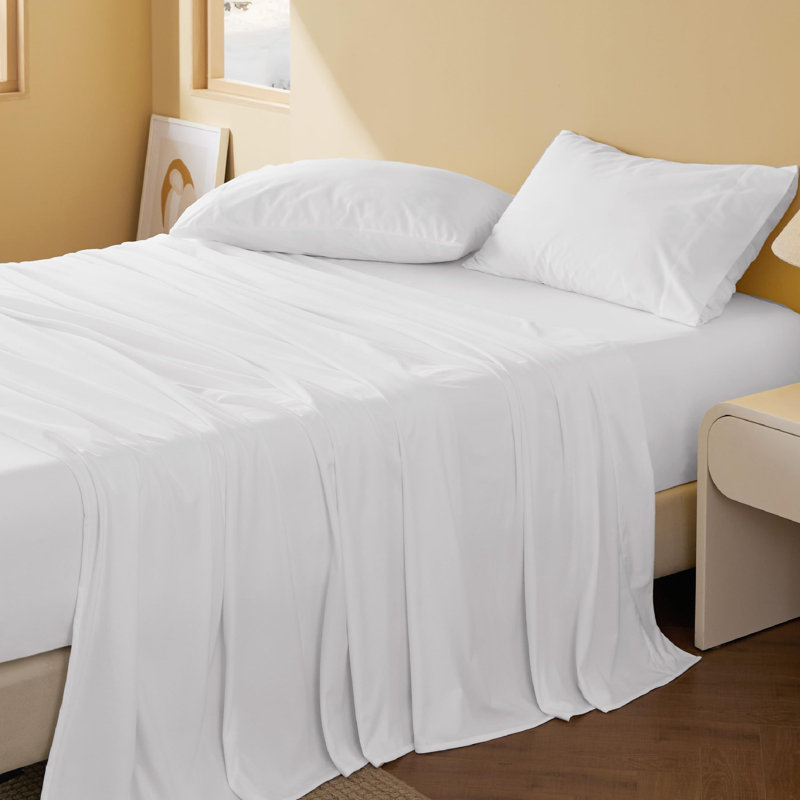 Draps de flanelle Holiday Vibe for Your Home, Ensemble de drap grand avec un drap-housse et deux, Rouge