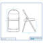 Harbour Housewares - Wooden Folding Desk & Chair Set-61894853-91418251