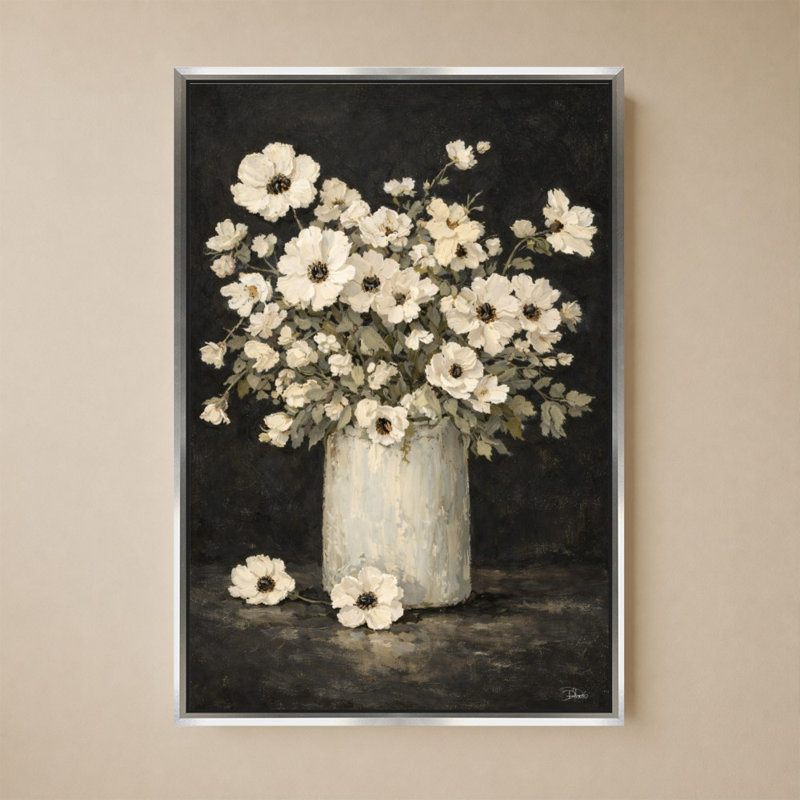 «Primavera On Black» par Patricia Pinto - impression sur toile