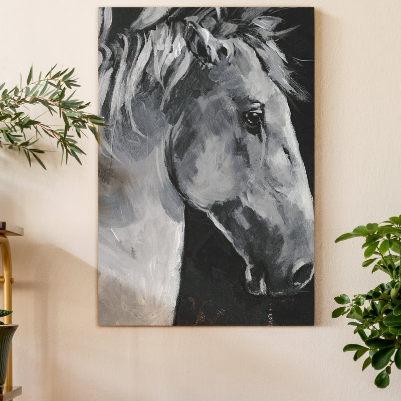 «Tribeca Horse I», reproduction d'art sur toile tendue, H 12 po x l 8 po x P 1,5 po