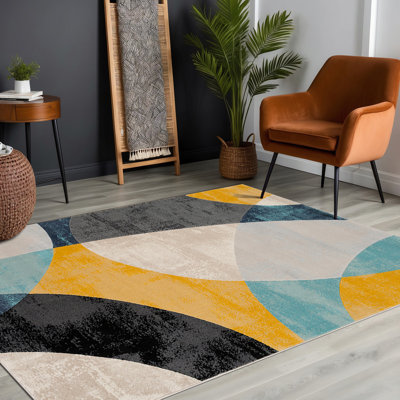 Doshi Geometric 160cm X 220cm Area Rug