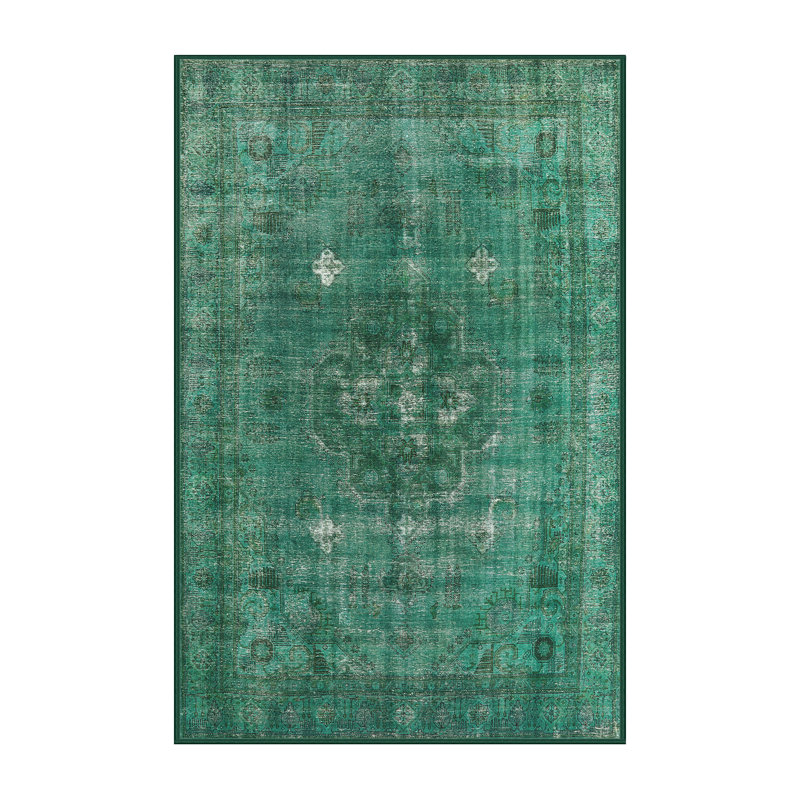 Tapis marocain tissé à la machine, Rectangle 7 pi x 9 pi