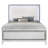 Correa White Panel Bed with LED Headboard-90624816