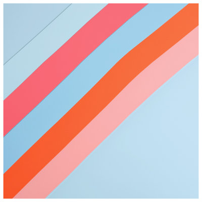 Diagonal Colorful Stripes Comforter