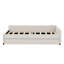 Lit plateforme tapissier avec port USB et lit gigogne-1159431954
