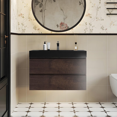 Meuble-lavabo de salle de bain Mid-Century