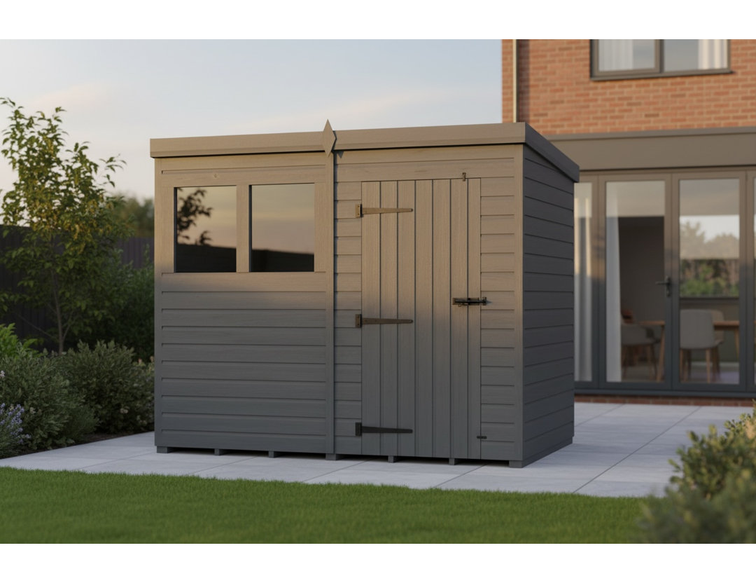 8x4 Pent Composite Shed