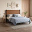 Lit plateforme en bois avec tête de lit-1109855736-1109855742