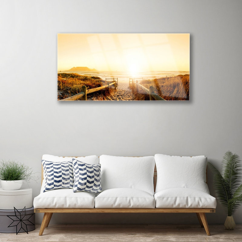 Landscape Footpath - Unframed Photograph on Glass