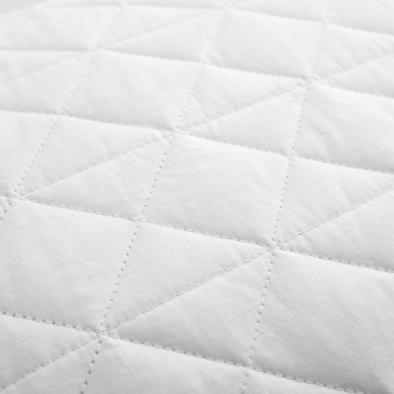 100% Cotton Zigzag Quilted Grey Goose Feather Bed Pillows – Set of 2 Hotel Quality,Fluffy & Supportive for Back & Side Sleepers