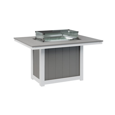 Berlin Gardens Donoma Rectangular Fire Pit Table