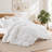 All Season Goose Feather Fiber Comforter with 100% Cotton Cover Duvet Insert-135545508