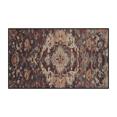 Tapis brun lavable à la machine