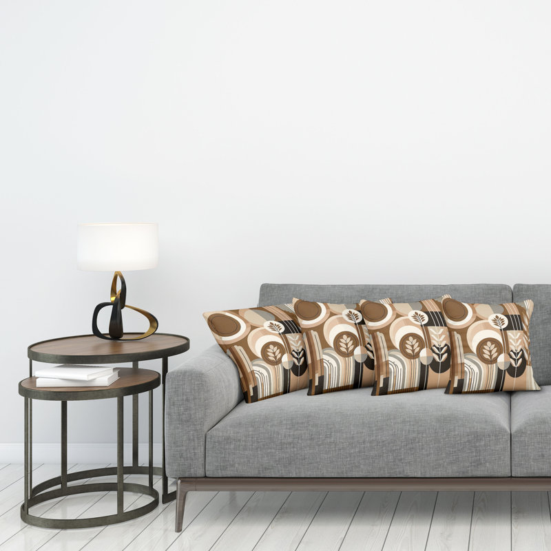 Fabric Reversible Throw Pillow, 24"H x 24"W