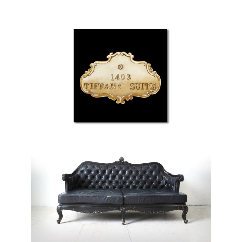 «Tiffany Suite Luxe Noir», impression sur toile, H 40 po x l 40 po x P 1,5 po